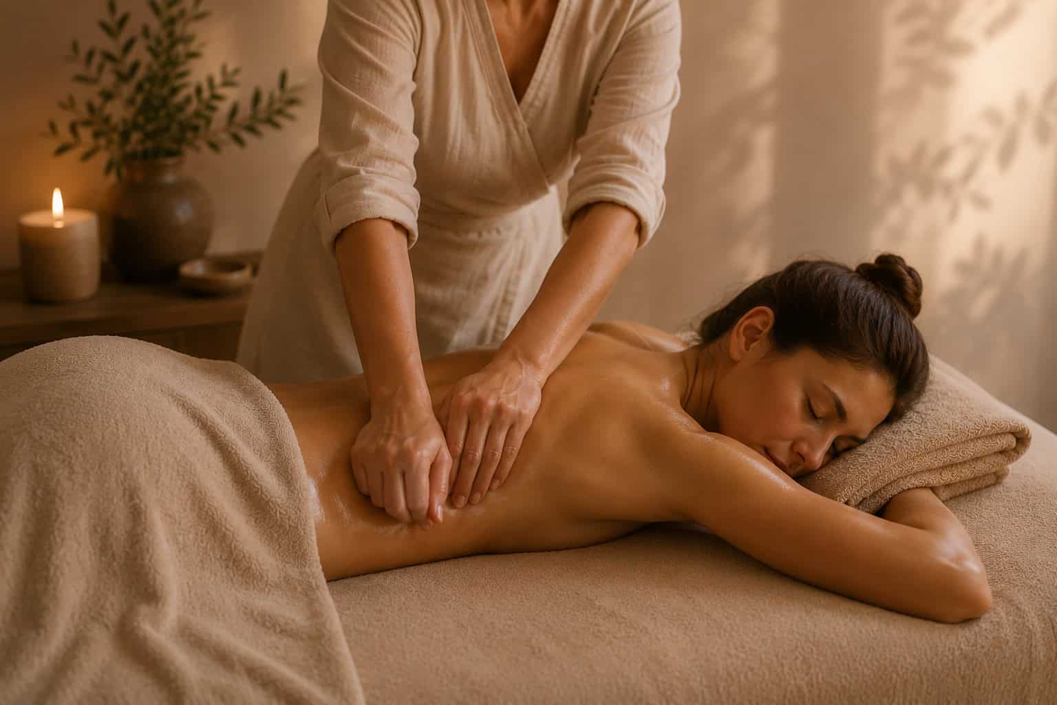 Entspannende Massage bei PAMY Soul für Wohlbefinden.